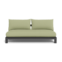 Pacific Aluminum 2 Seat Armless Sofa