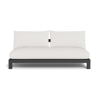 Pacific Aluminum 2 Seat Armless Sofa