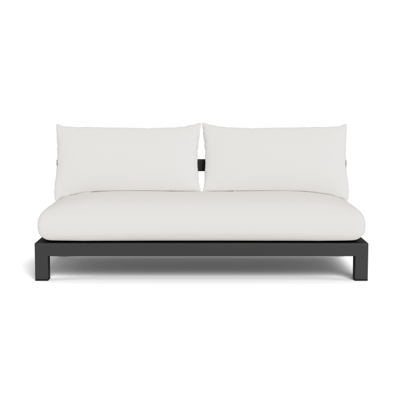 Pacific Aluminum 2 Seat Armless Sofa