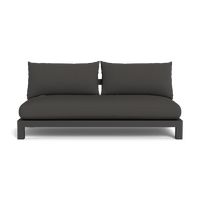 Pacific Aluminum 2 Seat Armless Sofa