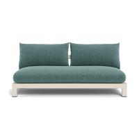 Pacific Aluminum 2 Seat Armless Sofa