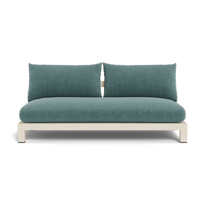 Pacific Aluminum 2 Seat Armless Sofa