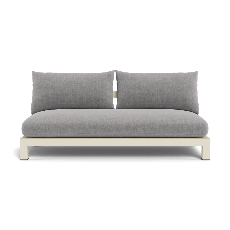 Pacific Aluminum 2 Seat Armless Sofa