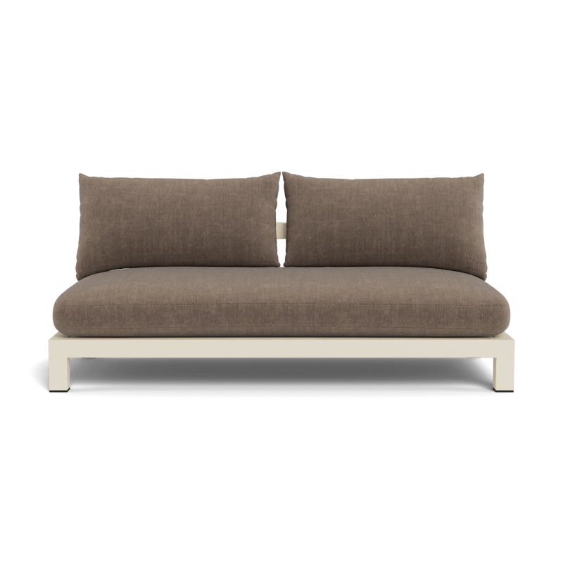 Pacific Aluminum 2 Seat Armless Sofa