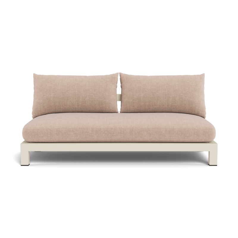 Pacific Aluminum 2 Seat Armless Sofa