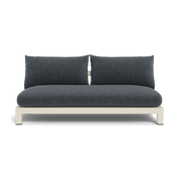 Pacific Aluminum 2 Seat Armless Sofa