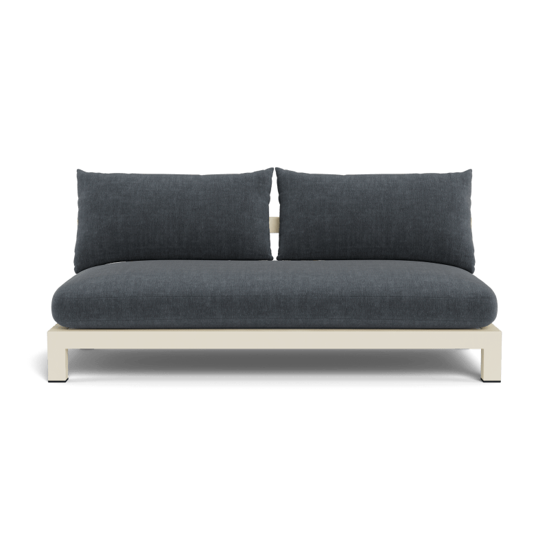 Pacific Aluminum 2 Seat Armless Sofa