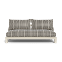Pacific Aluminum 2 Seat Armless Sofa