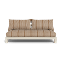 Pacific Aluminum 2 Seat Armless Sofa