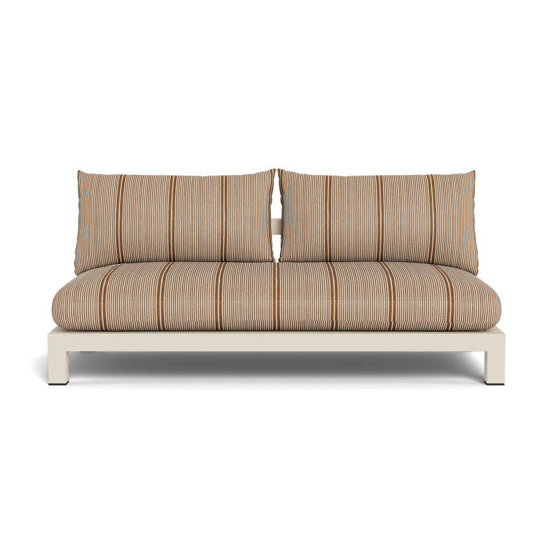 Pacific Aluminum 2 Seat Armless Sofa
