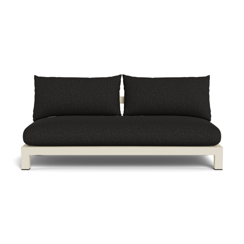 Pacific Aluminum 2 Seat Armless Sofa