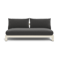 Pacific Aluminum 2 Seat Armless Sofa