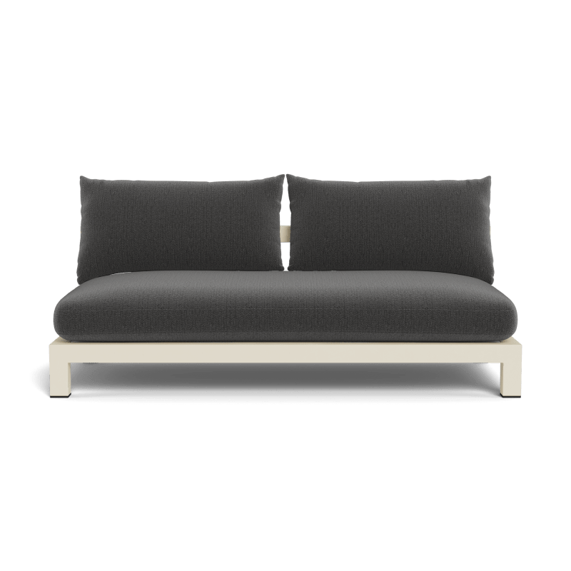 Pacific Aluminum 2 Seat Armless Sofa