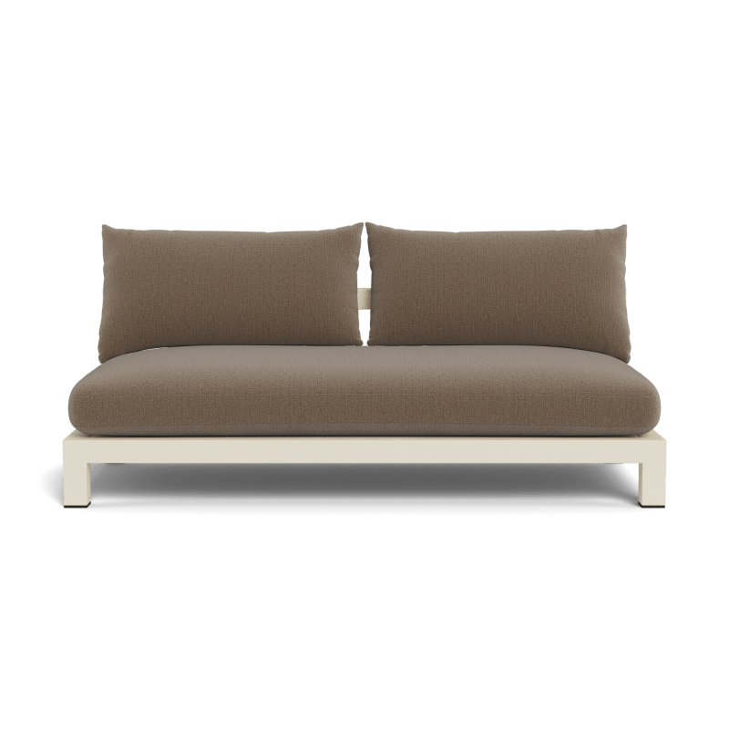 Pacific Aluminum 2 Seat Armless Sofa