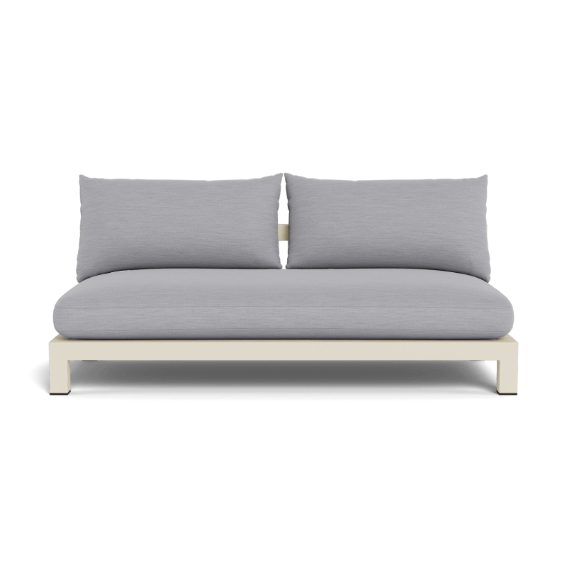 Pacific Aluminum 2 Seat Armless Sofa