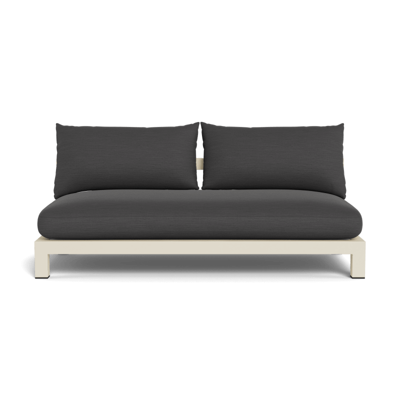 Pacific Aluminum 2 Seat Armless Sofa