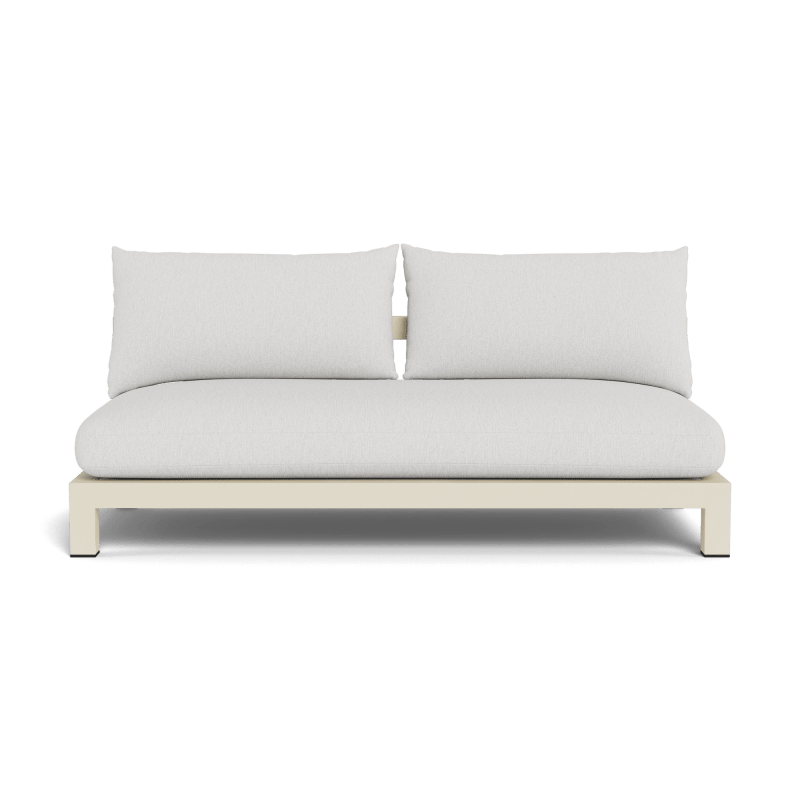 Pacific Aluminum 2 Seat Armless Sofa
