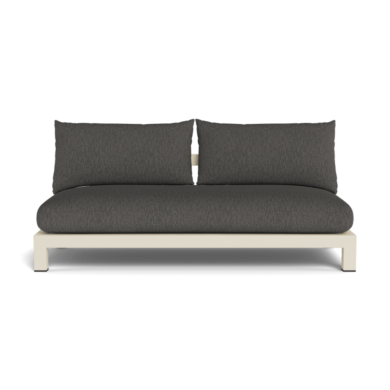 Pacific Aluminum 2 Seat Armless Sofa
