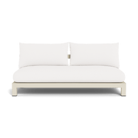 Pacific Aluminum 2 Seat Armless Sofa