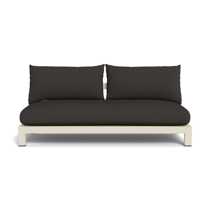 Pacific Aluminum 2 Seat Armless Sofa