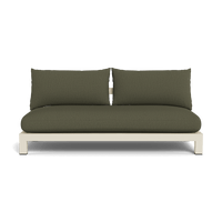 Pacific Aluminum 2 Seat Armless Sofa
