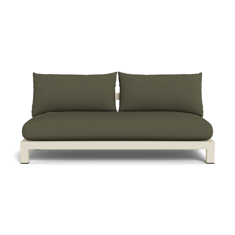 Pacific Aluminum 2 Seat Armless Sofa