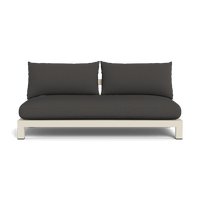Pacific Aluminum 2 Seat Armless Sofa