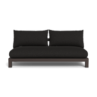 Pacific Aluminum 2 Seat Armless Sofa