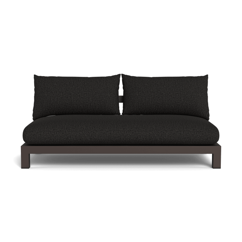 Pacific Aluminum 2 Seat Armless Sofa