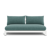 Pacific Aluminum 2 Seat Armless Sofa