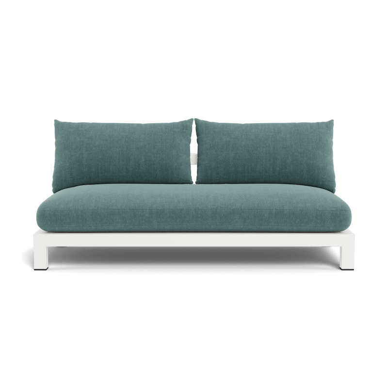 Pacific Aluminum 2 Seat Armless Sofa
