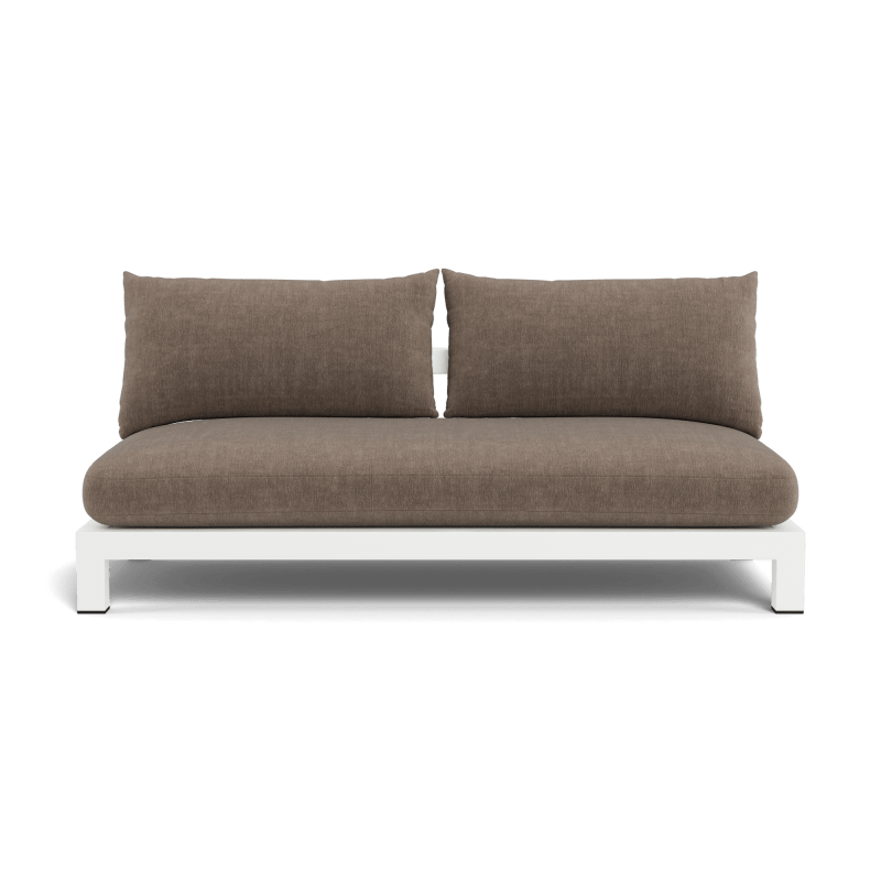 Pacific Aluminum 2 Seat Armless Sofa