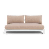 Pacific Aluminum 2 Seat Armless Sofa