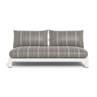 Pacific Aluminum 2 Seat Armless Sofa