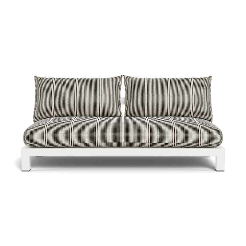 Pacific Aluminum 2 Seat Armless Sofa