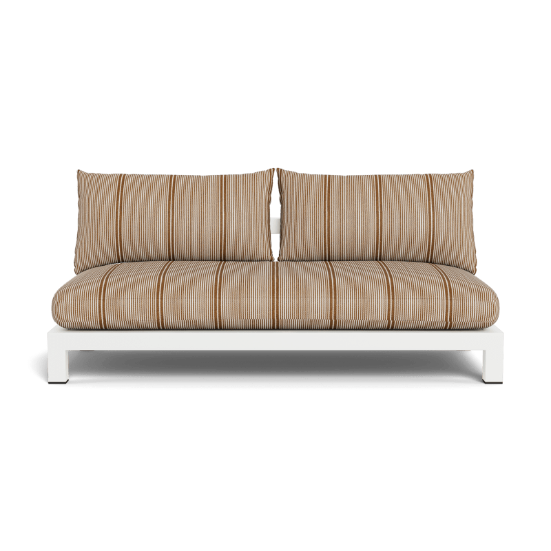 Pacific Aluminum 2 Seat Armless Sofa