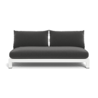 Pacific Aluminum 2 Seat Armless Sofa