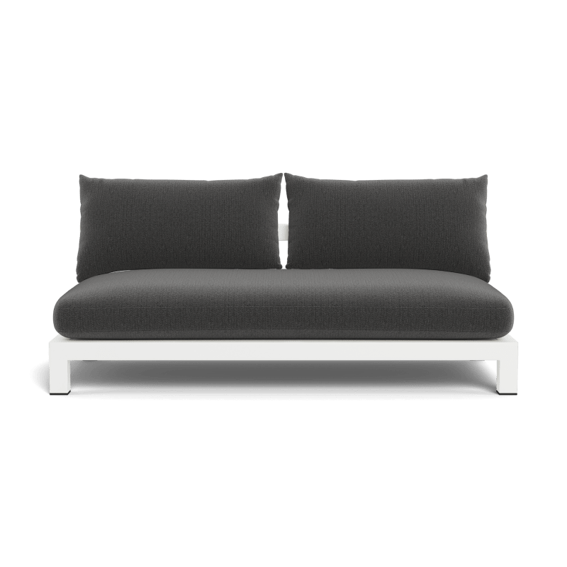 Pacific Aluminum 2 Seat Armless Sofa