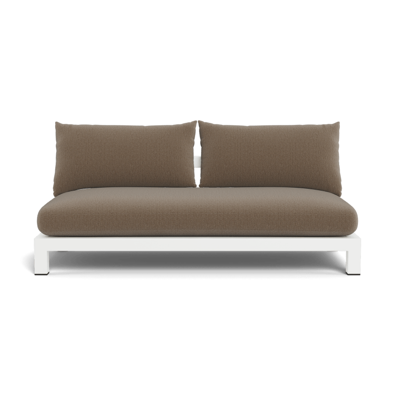 Pacific Aluminum 2 Seat Armless Sofa