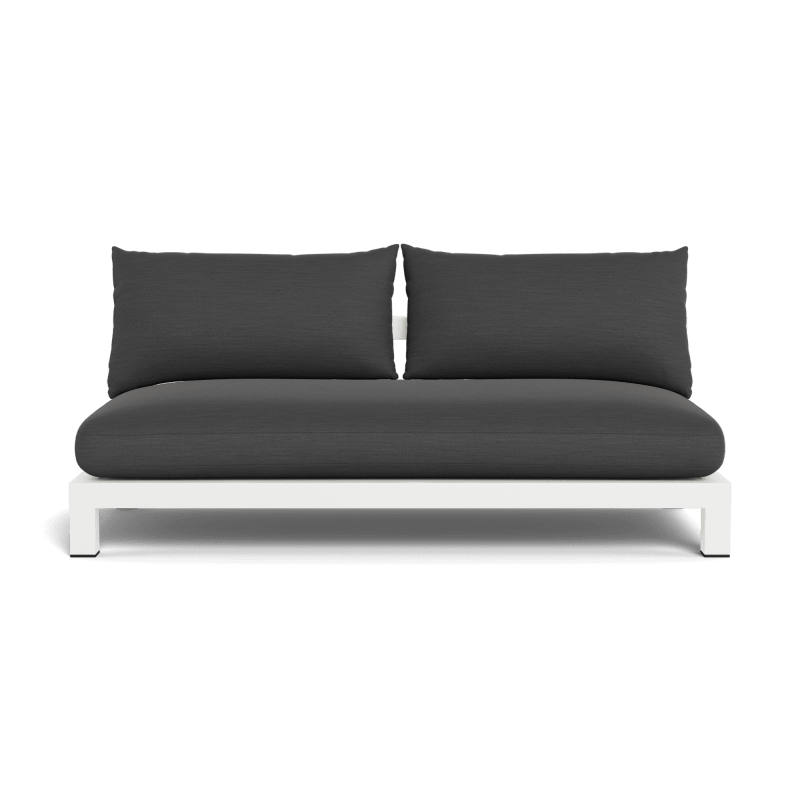 Pacific Aluminum 2 Seat Armless Sofa