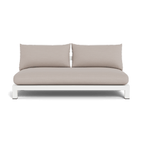 Pacific Aluminum 2 Seat Armless Sofa