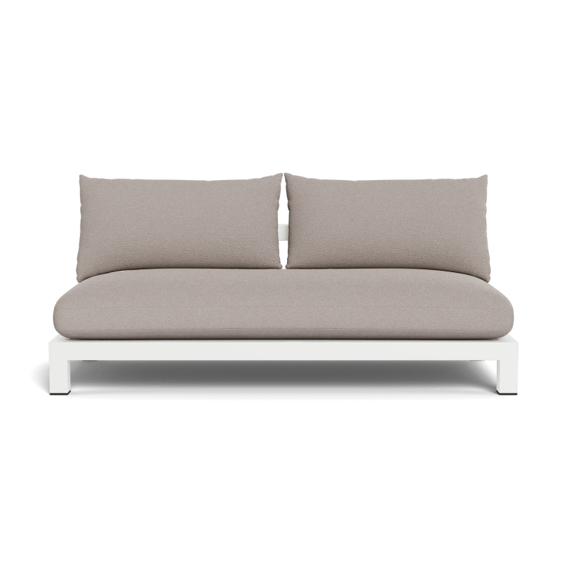 Pacific Aluminum 2 Seat Armless Sofa