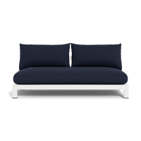 Pacific Aluminum 2 Seat Armless Sofa