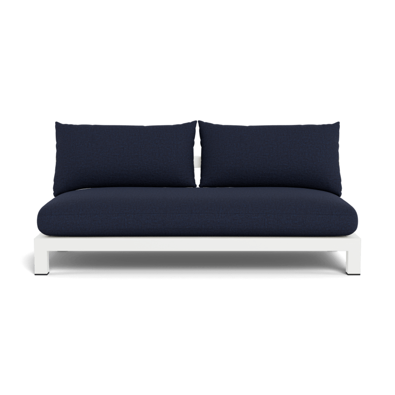 Pacific Aluminum 2 Seat Armless Sofa