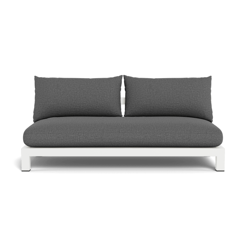 Pacific Aluminum 2 Seat Armless Sofa
