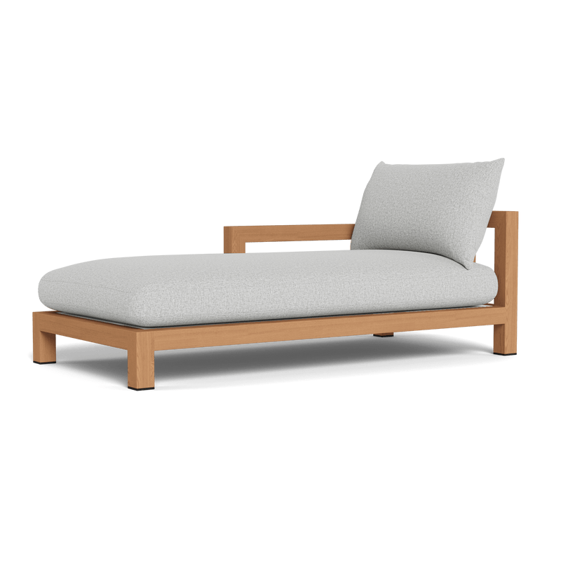 Pacific Chaise | Teak Natural, Copacabana Sand, Batyline White