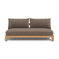 Pacific Teak 2 Seat Armless Sofa