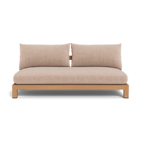 Pacific Teak 2 Seat Armless Sofa