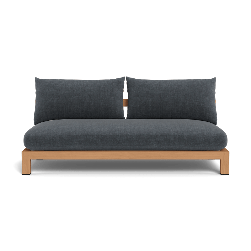 Pacific Teak 2 Seat Armless Sofa