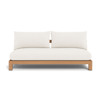 Pacific Teak 2 Seat Armless Sofa